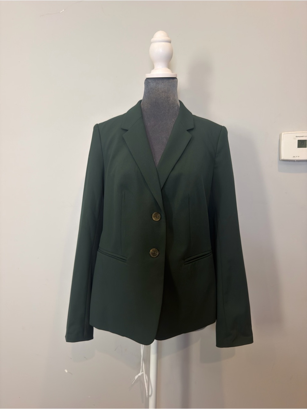 The Limited Dark Green Two-Button Tailored Blazer